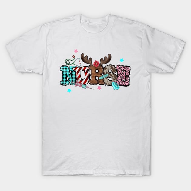 Nurse Christmas T-Shirt by MZeeDesigns